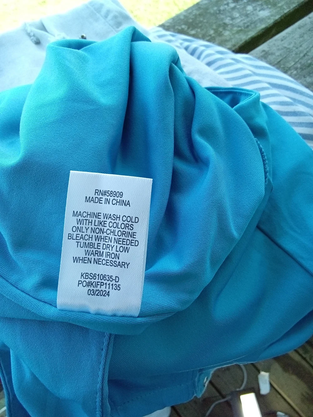 NWT GB Dillard's Turquoise Blue High Neck Sleeveless Thong Bodysuit Size M